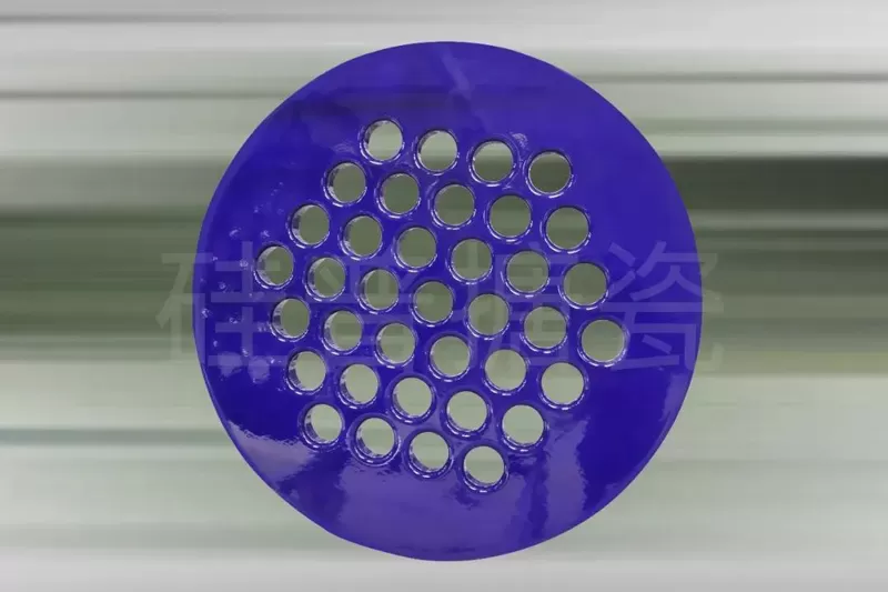 Enamel glass tube plate
