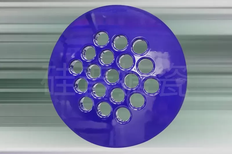 Enamel glass tube plate